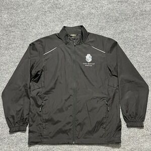Core 365 Mens Jacket Medium Black Full Zip Casa Monica‎ Resort Logo Lightweight